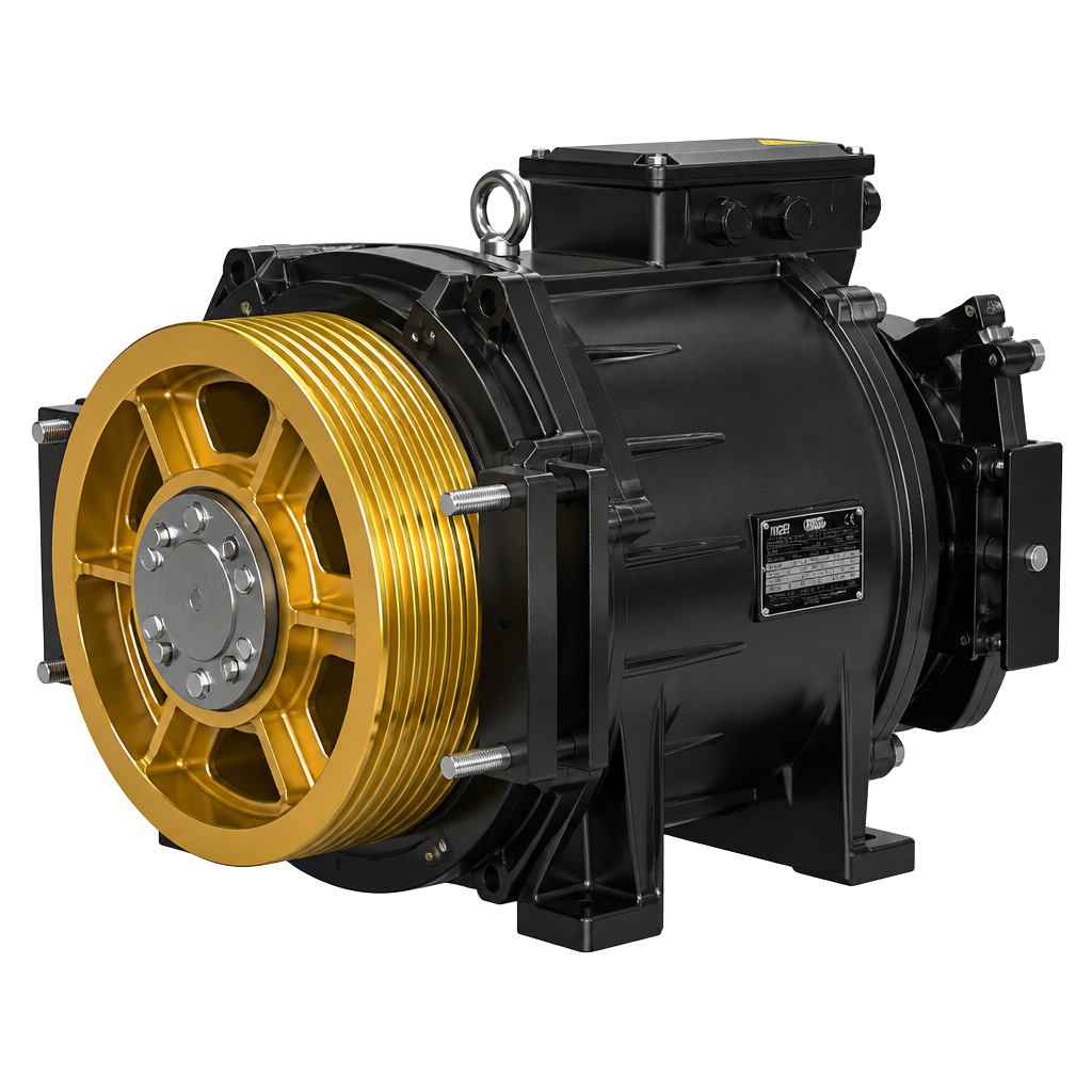 Gearless traction machine